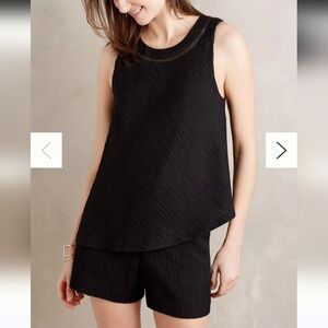 Anthropologie Black Sleeveless Jumpsuit